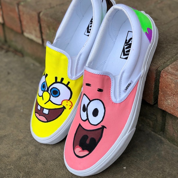 spongebob custom shoes